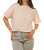 Haze Boxy Crop Tee In Ivory