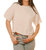 Haze Boxy Crop Tee In Ivory