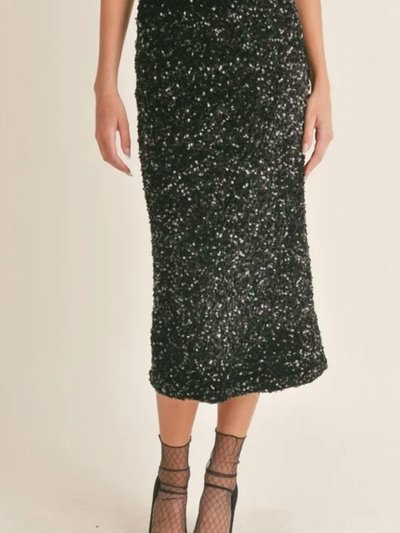 Sadie & Sage Illuminate Sequin Midi Skirt product