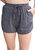 Sightseeing Drawstring Shorts In Charcoal