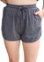 Sightseeing Drawstring Shorts In Charcoal