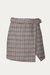 Wool-Blend Wrap Mini Skirt In Multi