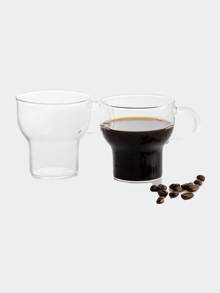 Glass Mug Small, 2-Pcs