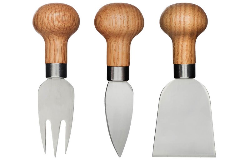 Sagaform by Widgeteer Nature cheese knife set, pack of 3