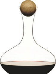 Sagaform by Widgeteer Nature Red Wine carafe w/oak stopper - Transparent