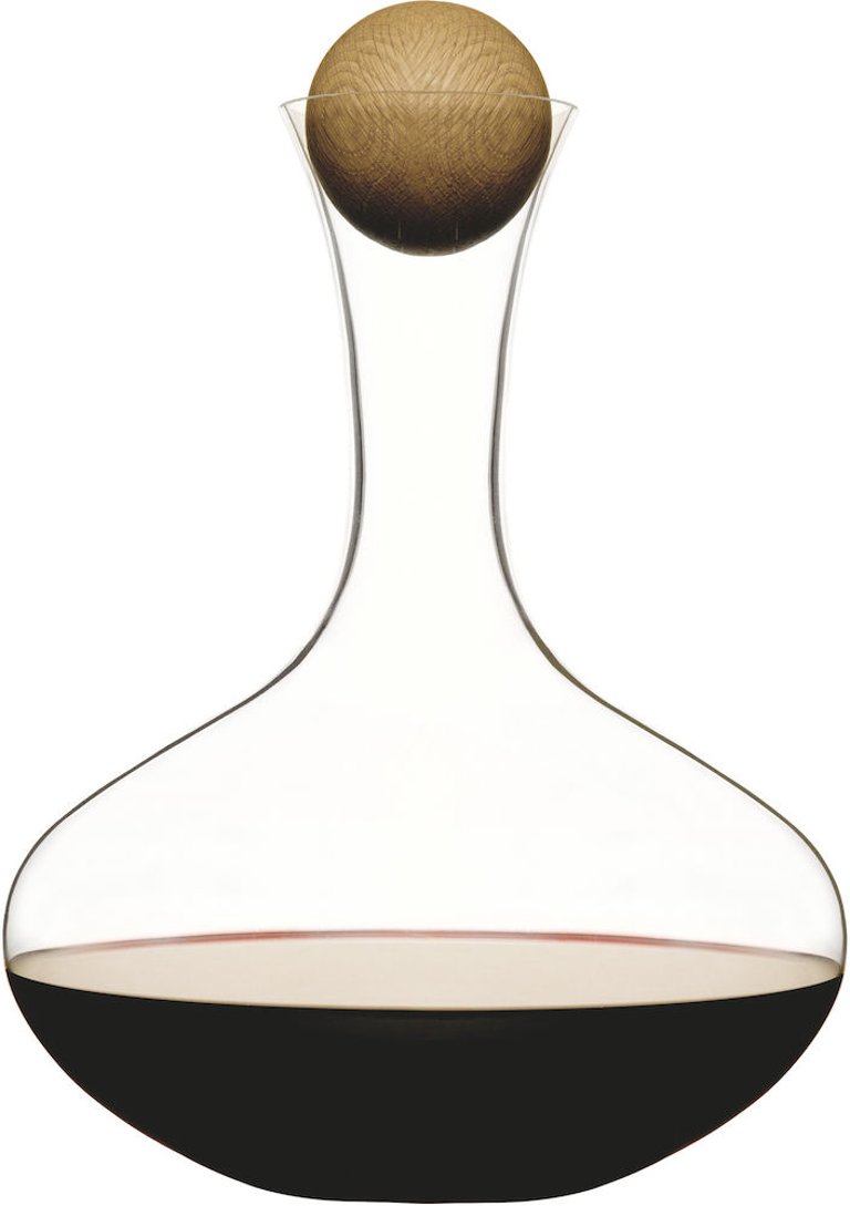 Sagaform by Widgeteer Nature Red Wine carafe w/oak stopper - Transparent