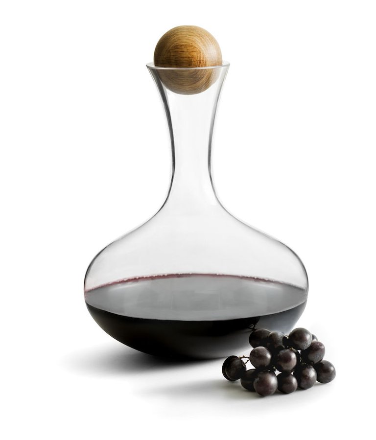 Sagaform by Widgeteer Nature Red Wine carafe w/oak stopper