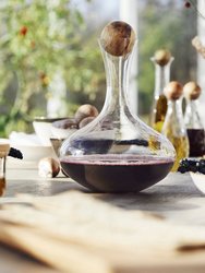 Sagaform by Widgeteer Nature Red Wine carafe w/oak stopper