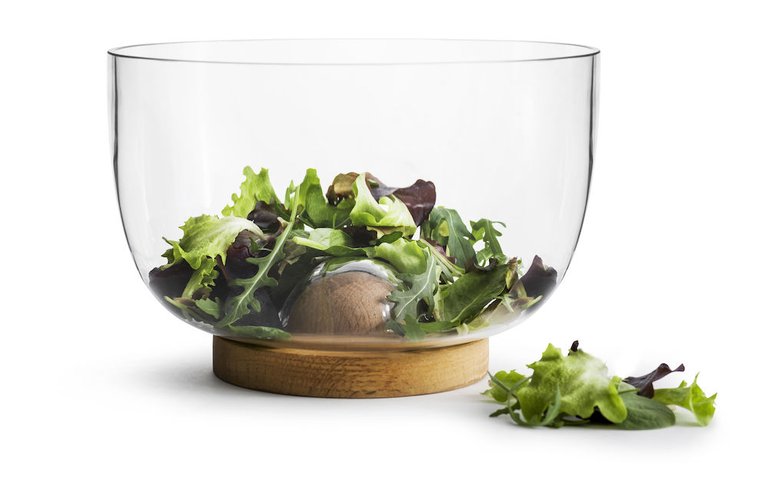 Sagaform by Widgeteer Nature salad bowl w/oak trivet