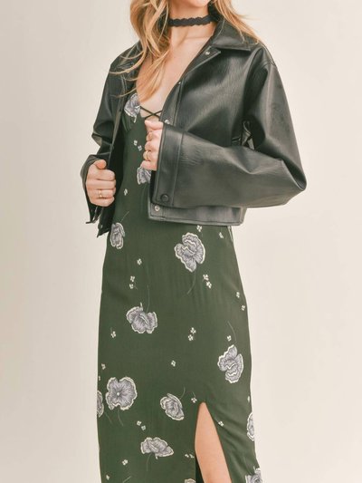 SAGE THE LABEL Evolving Crop Faux Leather Jacket product
