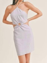 La Quinta Cut Out Mini Dress - Lavender