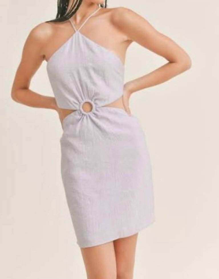 La Quinta Cut Out Mini Dress - Lavender