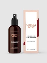 Sacred Energy Radiance Mist | Revitalizing & Hydrating with Rose, Hyaluronic & Ruby