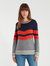 Chevron Stripe Long Sleeve Sweater