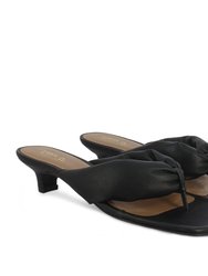 Amorina Black Sandals - Black