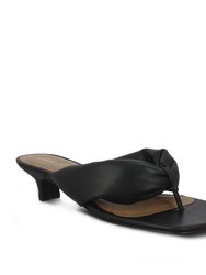Amorina Black Sandals