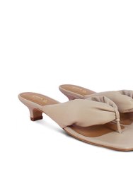 Amorina Nude Sandals - Nude