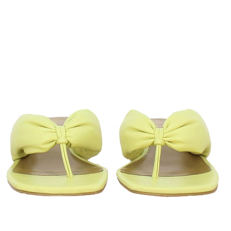 Amorina Yellow Sandals