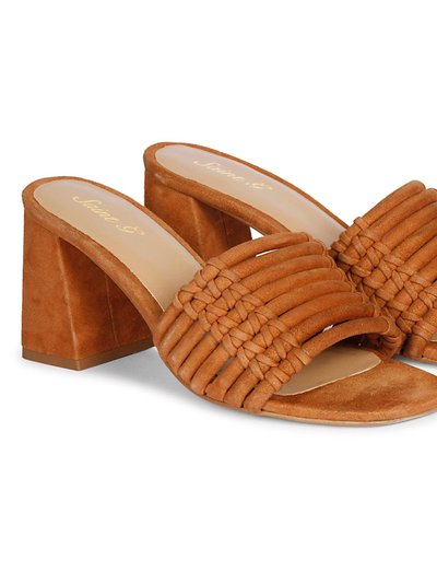 Saint G Bethany Suede Sandal - Cuoio product