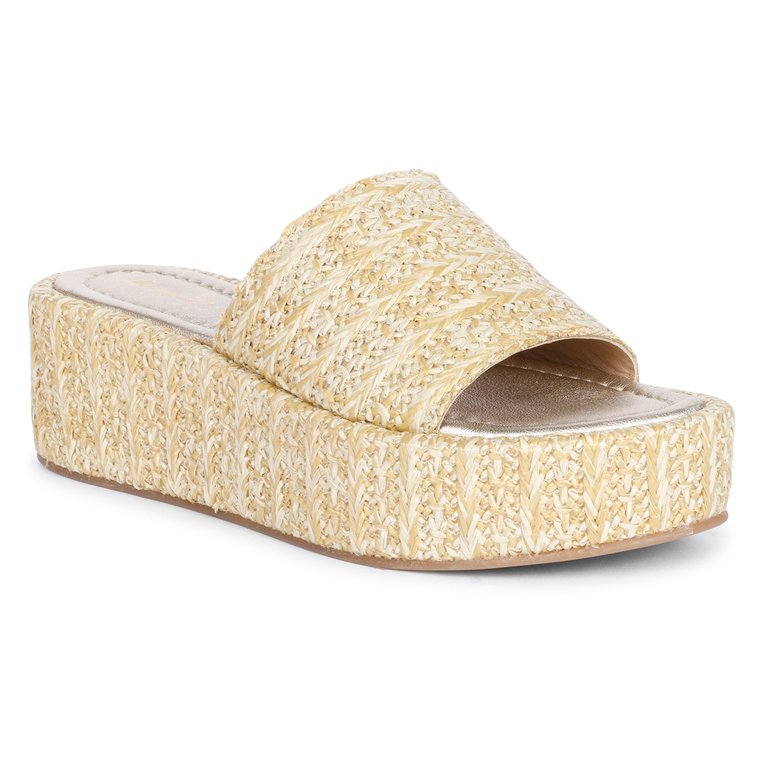 Betta Platform Sandal In Natural