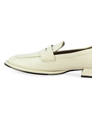 Carla Off White Penny Loafers - Off White