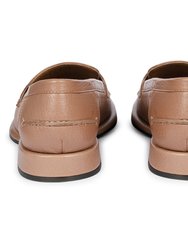 Carla Taupe Penny Loafers