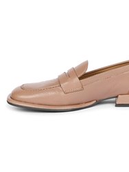 Carla Taupe Penny Loafers - Taupe