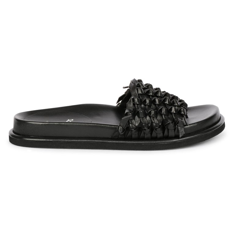 Caterina - Flat Sandals - Black - Black