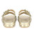 Chloe Gold Leather Sandals
