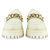 Donna Leather Off White Loafers