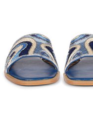 Giorgia - Flat Sandals - Multi Blue