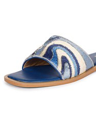 Giorgia - Flat Sandals - Multi Blue