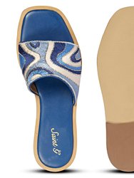 Giorgia - Flat Sandals - Multi Blue