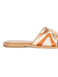 Giorgia - Flat Sandals - Multi Brown - Multi Brown