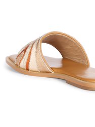 Giorgia - Flat Sandals - Multi Brown