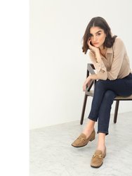 Jacqueline - Flat Loafers - Taupe