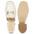 Jasmine Off White Leather Mules