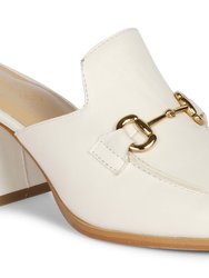 Jasmine Off White Leather Mules