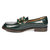 Livia Green Abrasivato Leather Loafer