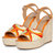 Marcilia - Wedges - Multi Orange