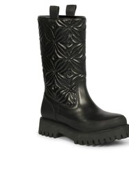 Megan Embroidered Pull On Boots