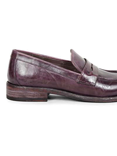 Saint G Micola Plum Leather Penny Loafers product