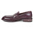 Micola Plum Leather Penny Loafers