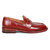 Micola Scarlett Red Leather Loafers - Scarlett Red