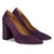 Pamina Suede Purple Studded Pumps