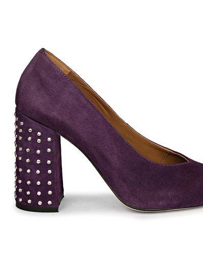 Saint G Pamina Suede Purple Studded Pumps product