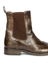 Santina Brown Leather Chelsea Boots