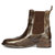 Santina Brown Leather Chelsea Boots - Brown