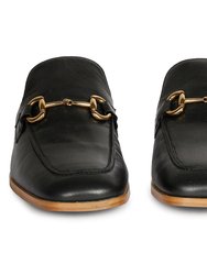 Sylvie Black Leather Mules