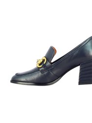 Valentina Handcrafted Loafer - Navy